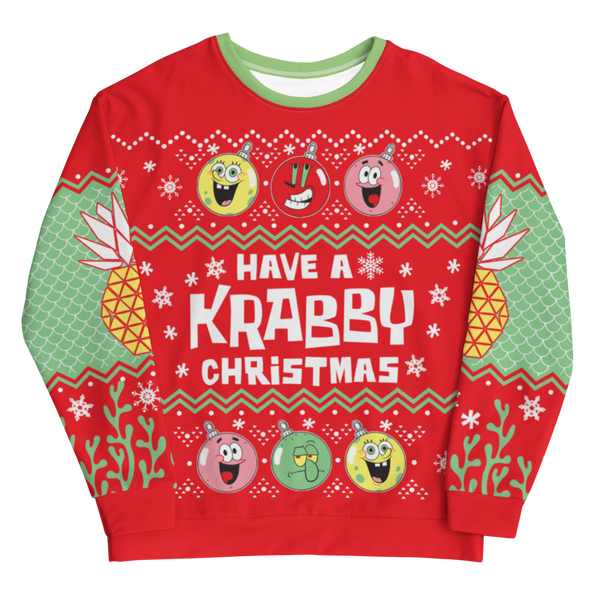 Crew neck store christmas sweater