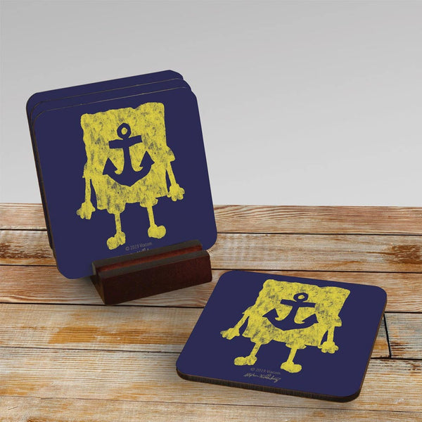 SpongeBob SquarePants Yellow Silhouette Coasters - Set of 4