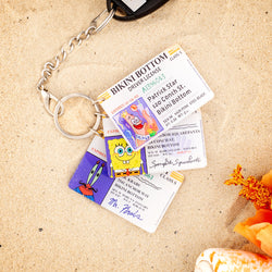 SpongeBob Bikini Bottom Drivers License Keychain Bundle