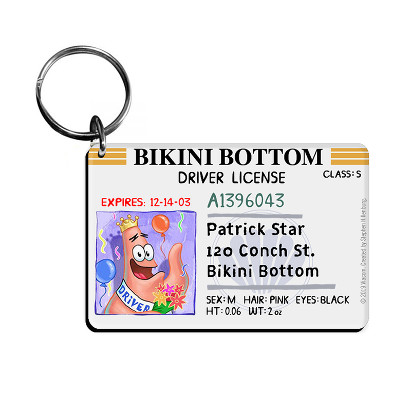 SpongeBob Bikini Bottom Drivers License Keychain Bundle