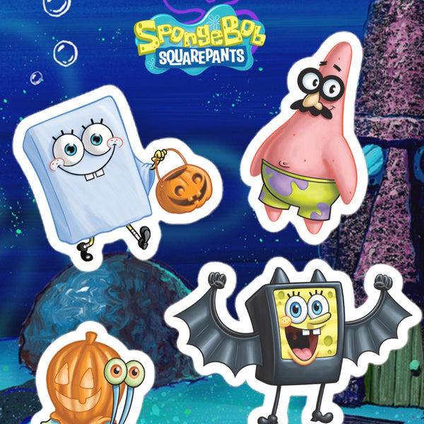 SpongeBob SquarePants Halloween Sticker Sheet – SpongeBob SquarePants Shop