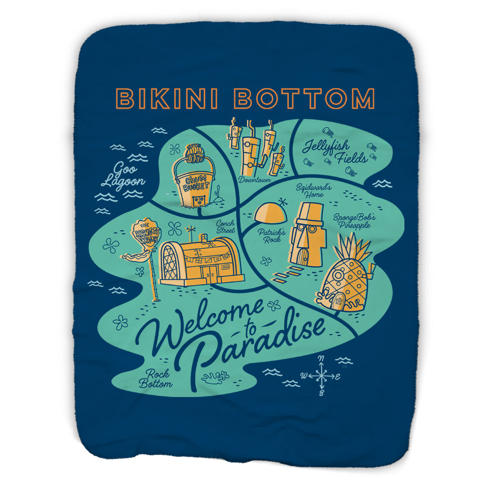 bikini bottom spongebob map