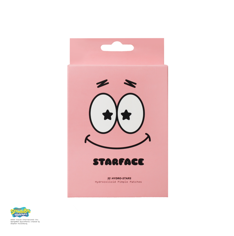 Starface Hydro-Stars Big Yellow Hydrocolloid Pimple Patches w/case. Pocket  size